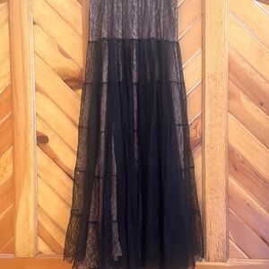 Michael Kors collection couture Chantilly lace maxi skirt